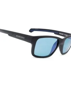 Lunettes De Soleil Mundaka Optic Drakar Matte Black Blue Smoke Blue Revo Ic Polarized