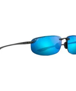 Lunettes De Soleil Maui Jim Hookipa Smoke Grey Bleu Hawaï Mauipure