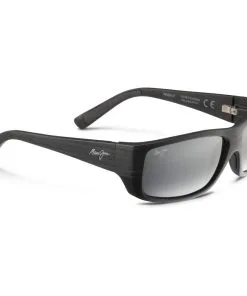 Lunettes De Soleil Maui Jim Wassup Gris Mat Grain De Bois Noir Gris Neutre