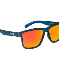 Lunettes De Soleil AZR Jack Mat Bleu Crystal Multicouche Rouge
