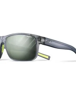 Lunettes De Soleil Julbo Renegade Gris Translucide Brillant Vert Reactiv Performance