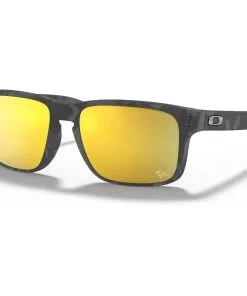 Lunettes De Soleil Oakley Holbrook Prizm Matte Black Tortoise Prizm 24k Polarized