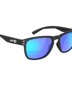 Lunettes De Soleil AZR Joker Noire Mate Bleu Multicouche