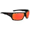 Lunettes De Soleil AZR Land Vernie Noir Multicouche Rouge