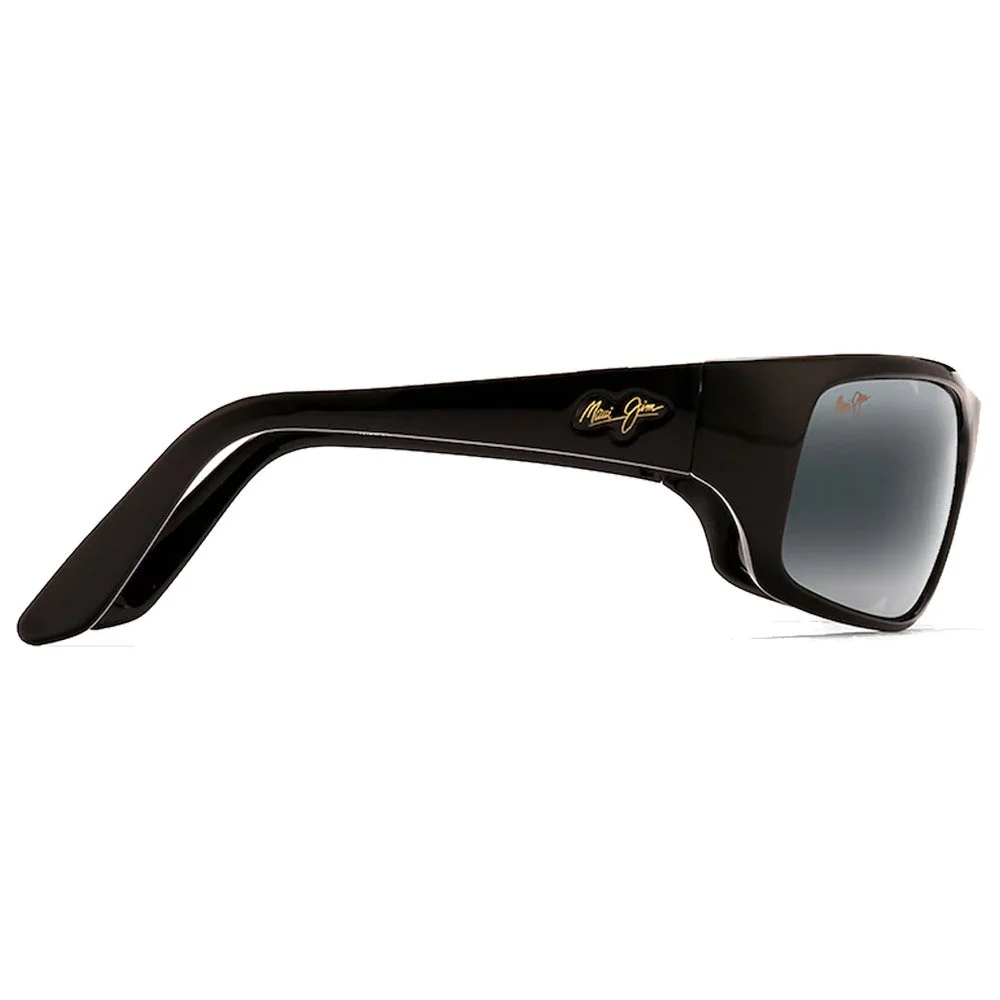 Lunettes De Soleil Maui Jim Peahi Noir Brillant Gris Neutre Minéral Superthin 4 Lunettes De Soleil Maui Jim Peahi Noir Brillant Gris Neutre Minéral Superthin – Image 2