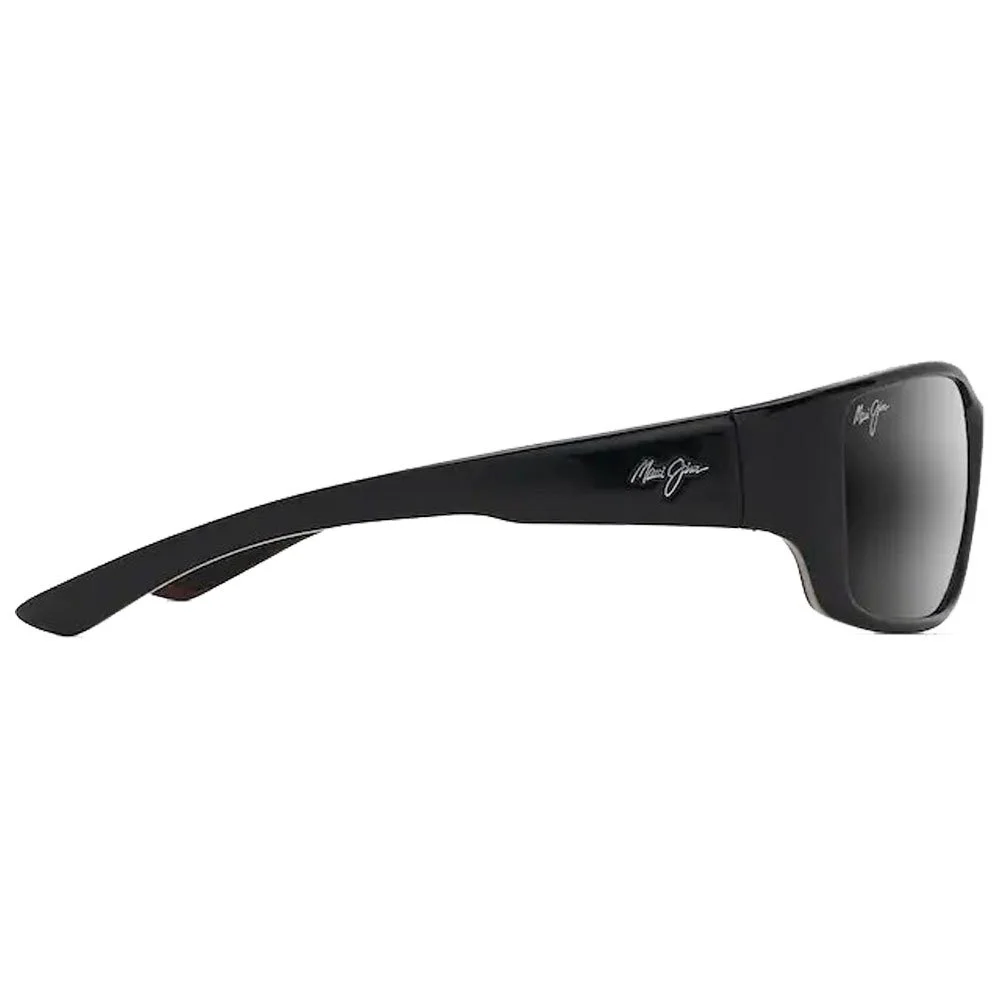 Lunettes De Soleil Maui Jim Local Kine Soft Black With Sea Blue And Grey Gris Neutre 4 Lunettes De Soleil Maui Jim Local Kine Soft Black With Sea Blue And Grey Gris Neutre – Image 2