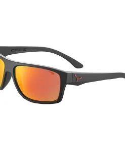 Cébé Lunettes De Soleil Cebe Empire Matte Black Metallic Red Zone Grey Cat.3 Red