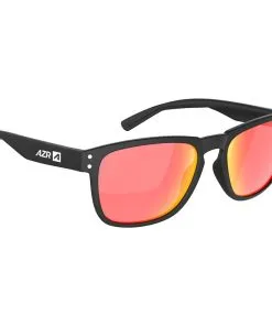 Lunettes De Soleil AZR Joker Noire Mate Rouge Multicouche