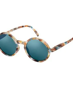 Lunettes De Soleil Izipizi Junior Sun #G Blue Tortoise Soft Blue Mirror