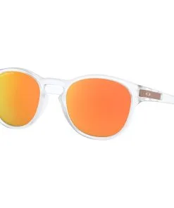 Lunettes De Soleil Oakley Latch Matte Clear Prizm Rose Gold Polarized