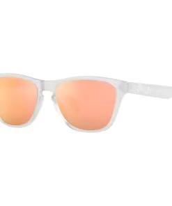 Lunettes De Soleil Oakley Frogskins Xs Matte Clear Prizm Rose Gold