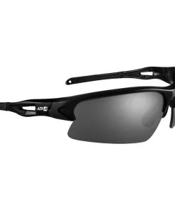 Lunettes De Soleil AZR Huez Noir Vernie Gris Miroir