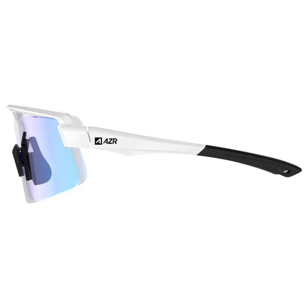 Lunettes De Soleil AZR Road Rx Vernie Blanc Irisé Bleu Photochromic 6 Lunettes De Soleil AZR Road Rx Vernie Blanc Irisé Bleu Photochromic – Image 4
