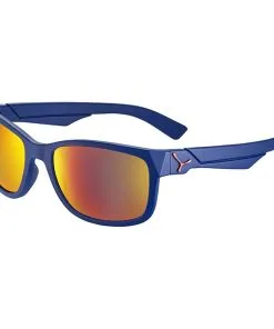 Cébé Lunettes De Soleil Cebe Avatar Matt Navy Red Zone Blue Light Grey Cat.3 Red Flash Mirror