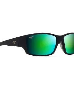 Lunettes De Soleil Maui Jim Local Kine Soft Black Maui Green Minéral Superthin