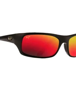 Lunettes De Soleil Maui Jim Peahi Noir Brillant Hawaii Lava