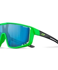 Lunettes De Soleil Julbo Fury S Vert Fluo Noir Spectron 3 Flash Bleu