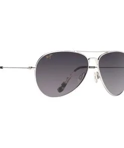 Lunettes De Soleil Maui Jim Mavericks Argent Gris Neutre MauiPure