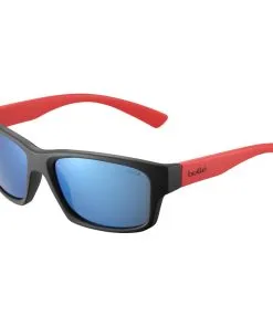 Lunettes De Soleil Bolle Holman Floatable Matte Black Red HD Polarized Offshore Blue