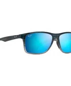 Lunettes De Soleil Maui Jim Onshore Bleu Noir Dégradé Bleu Hawaï Minéral SuperThin