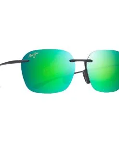 Lunettes De Soleil Maui Jim Komohana Matte Black Mauipure Lt Mauigreen