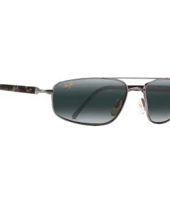 Lunettes De Soleil Maui Jim Kahuna Gris Acier Gris Neutre Minéral SuperThin
