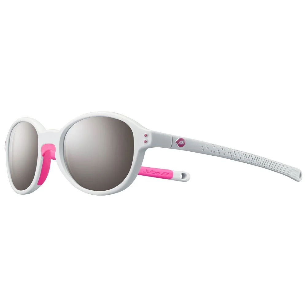 Lunettes De Soleil Julbo Frisbee Gris Clair Rose Fluo Spectron 3+ Silver Flash 3 Lunettes De Soleil Julbo Frisbee Gris Clair Rose Fluo Spectron 3+ Silver Flash