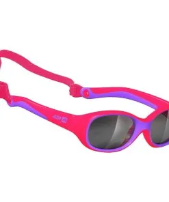 Lunettes De Soleil AZR Teddy + Mat Rose Violet Gris Silver